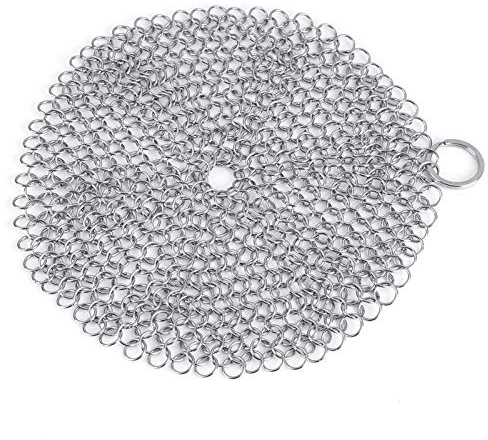 TOPINCN Pulitore per Pentole in Acciaio Inossidabile Detergente Antiruggine per Pentole in Ghisa, Utensile da Riutilizzabile per Utensili per Grigliate e Barbecue, Pulitore Igienico per Cotta di