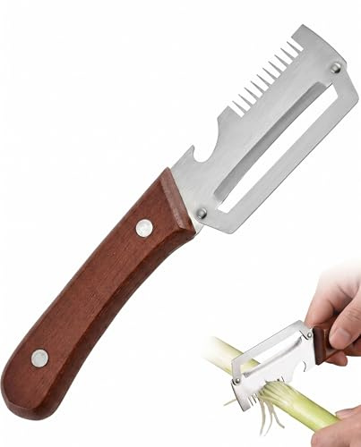 VAEIORP Pelapatate Multifunzione 3 in 1, 1 Pezzo - Affettatore Verdure, Cipolle e Julienne per Frutta; Utensile Essenziale per Cucina Efficiente e Preparazione Pratica