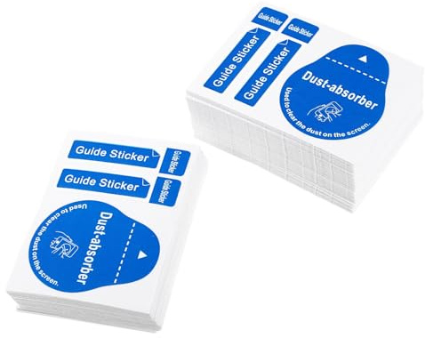 DECHOUS Lcd Dedust Sticker Phone Screen Cleaning Stickers 200pcs Paper Static Adhesive for Optics and Cell Phone Use Portable