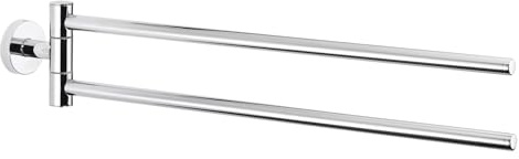 Primaster Handtuchhalter Classic Round Chrom schwenkbar 2-armig Handtuchstange