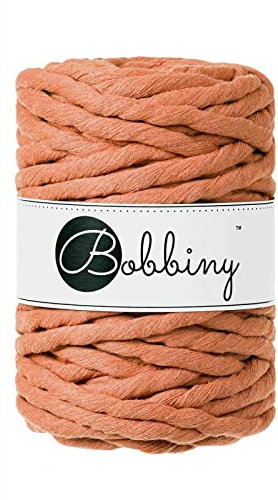 Bobbiny Macrame Cords 9 mm - 30 m - 630 g 100% Baumwolle (Terracotta)