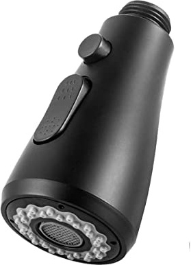 DAZZLEEX Faucet Sprayer Attachment Kitchen Black Shower Tap Faucet Pull Out Spray Head Replacement Kitchen Mixer Spare