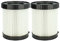 vhbw Filterset 2x Faltenfilter kompatibel mit Bosch GAS 18V-10 L Nass- & Trockensauger - Filter, Patronenfilter, Papier/Kunststoff, Weiß