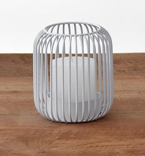 Kerzenhalter Weiß - Teelichthalter Weiß Deko - Aesthetic Room Decor - Kerzenständer - Dekoration Wohnzimmer Modern - Galeara design - (Weiß - klein)