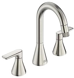 American Standard 7061821.295 Aspirations Widespread Pull-Down Bathroom Faucet, 1.2 GPM, Brushed Nickel