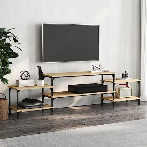 Hovothy TV-Schrank 197x35x52 cm Sideboard TV Fernsehboard TV Cabinet for Living Room TV-MöBel Furniture Sonoma-Eiche