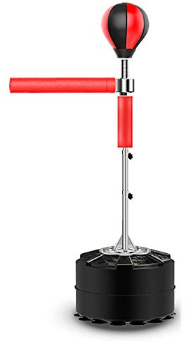 ROGONPDK Punching ball réflexe à 360° - Support de boxe réglable en hauteur avec ballon de boxe - Appareil d'entraînement pour la maison et la salle de sport - Pour adultes