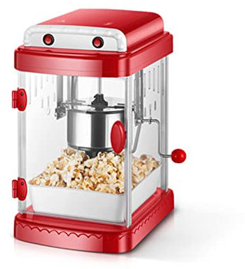 sjdoPulse Machine À Pop-Corn Électrique Rétro Carnival, Machine À Pop-Corn À Air Chaud 1200 W, Tasse À Mesurer sans Huile Et Couvercle Supérieur Amovible pour Fêtes Et Enfants