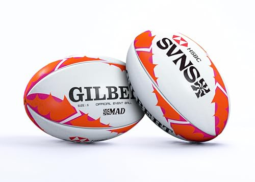 BALÓN Rugby Gilbert Supporter HSBC SVNS Madrid, Talla 5