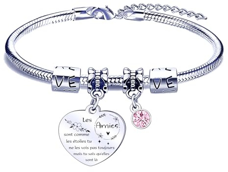 POIUYTRE Bracelet Meilleure Amie Femme - Cadeau Original Pour Une Amie - Anniversaire, Noël (1)