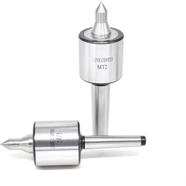 1pcs Live center MT1 MT2 MT3 Machine tool thimble rotary center tip lathe movable center cone rotary milling machine tools(Long nose,MT1)