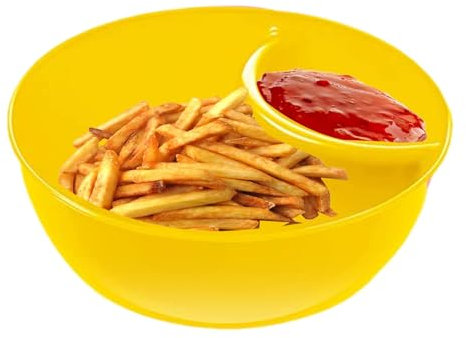 Cuencos para servir aperitivos antiempapado divididos | Cuenco para cereales con diseño apilable, combinación de sopa y sándwich, cuencos para pan para fiestas y cocinas