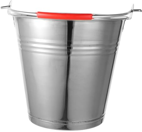 SHOWERORO Cubo para Cenizas y Galvanizado Capacidad Amplia para Chimeneas y Fogones Adecuado para Uso Doméstico y Exterior