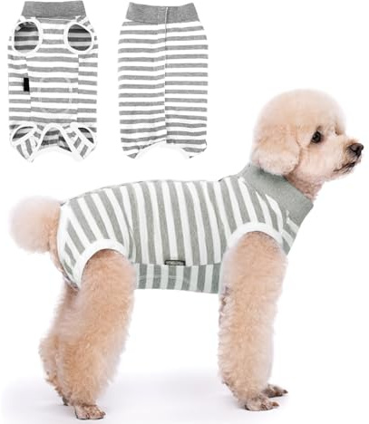 Wisebom Tutina Post-Operatoria per Cane, Grigio, S