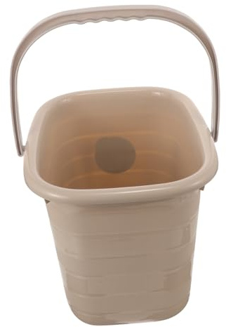 Holibanna Cubo de Plástico con Asa para Limpieza Multiusos 10L Cubo de Agua Portátil y Recipiente Resistente para Trapear y Lavar para Dormitorios y Cocinas para Playa