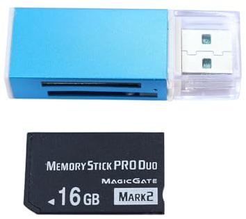 16GB Memory Stick PRO Duo Mark2 High - Capacity, High - Speed Storage 2.0 Memory Card Reader Kit Multi-Card Plug-and-Play Data Transfer