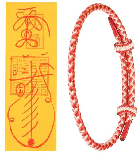 Bracelet Rouge Porte-Bonheur – Bracelet Fil Rouge de Protection Ajustable pour Homme et Femme – Cordon rouge de protection tressé à la main, Style Tibétain, Symbole de Chance, Bijoux Artisanaux