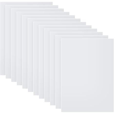 Fogli di stencil in mylar, 12 fogli di stencil in mylar, materiale per stencil vuoto per stencil fai-da-te (30,5 x 21,8 cm)
