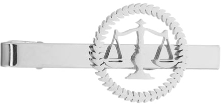 UKCOCO Slipsnål för advokat, domare - Rättviseskala, slipsspänne med klämma och emblem för domstolar och formella affärsmöten