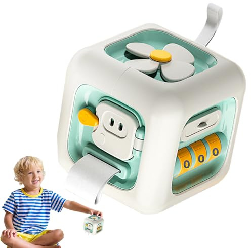 Aktivitätswürfel Spielzeug,Pädagogisches Lernspiel Zur Feinmotorik Als Reisespiel,Beschäftigungsboard Motorikwürfel Unterwegs | Geschenk für Kinder Mädchen zu Festtagen und Urlaub