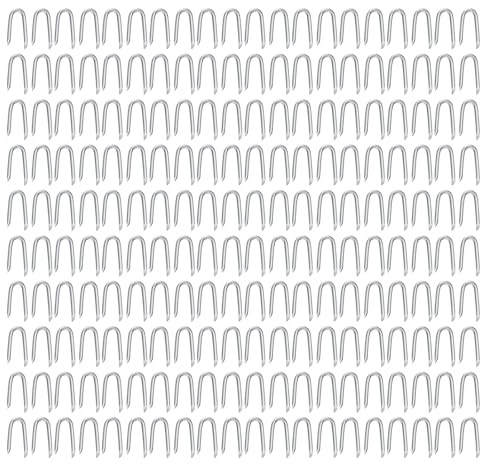 200 Pcs Fence UShaped Nail Heavy Duty Wire Fencing Staple Fasteners Nails Steel Wire Fence Staple for Fixing Fencing Heavy Duty Nails