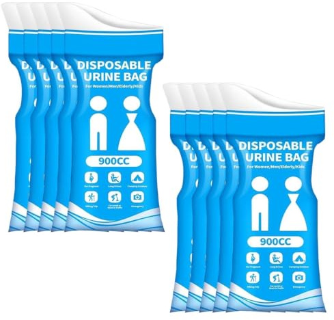 DIYCUT Lot de 10 Sacs Vomissement - Sacs à Vomi ou Urine Portables | Poche à Urine, Adaptés aux Femmes, aux Hommes, aux Enfants, aux Personnes Âgées et aux Patients