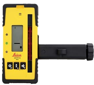 Leica Geosystems 789922 Rugby Rod Eye 120 Rotary Laser Receiver, Yellow
