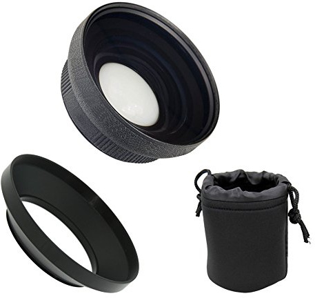 Digital Nc Objectif Grand Angle 0,5X Canon PowerShot G5 X (Haut de Gamme) avec Macro (Adaptateur d'objectif Inclus)