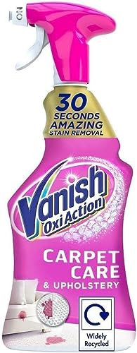 Vanish Gold Oxi Action Upholstery & Carpet Cleaner, Stain Remover Spray, 500 ml | 30 Second Amazing Stain Removal | Removes Pet Messes 1st Time | Prevents Pet Remarking | Spot Cleaning
