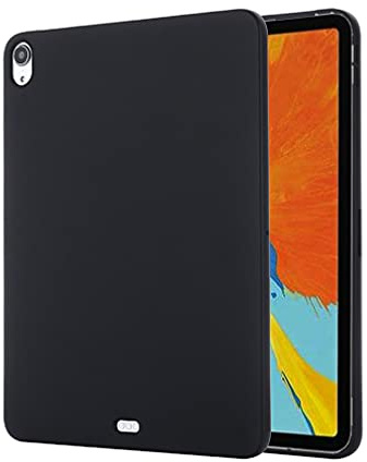 BRAND SET Handyhülle für iPad Air (2020) 10.9 Silikon Hülle, mit Mikrofasertuch Futterkissen Soft Touch Schutzhülle für iPad Air (2020) 10.9-Schwarz