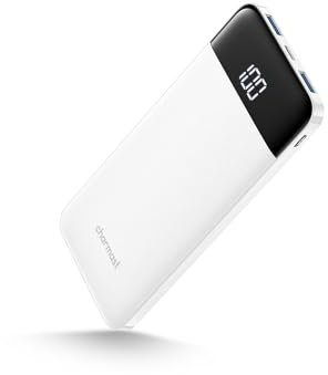Power Bank 10400mAh, USB C caricatore portatile con LED Digitale Display Batteria Esterna Portatile con 2 ingressi e 3 uscite da 5V/3A per Huawei Xiaomi Smartphone
