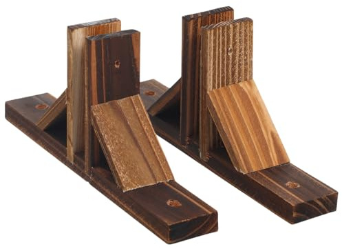 TOVINANNA 2pcs Garden Fence Base Wooden Fence Stand Supports Picket Holder with Fixing Holes for Lawn Yard Outdoor Privacy Screen Panels and Supplies