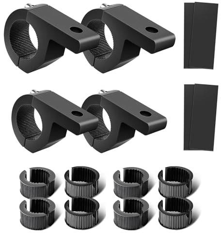 Chelhead 4 Stück Arbeitsleuchten Halterung Universal 19-32mm | 0.75-1.25 Universelle Klemmhalterung Geeignet für Motorräder Geländewagen, ATVs, UTVs, LKWs