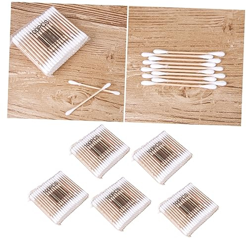 FRCOLOR 500pezzi Bastoncini in Legno Doppia Punta Totali Resistente e Sicuro Per Su e