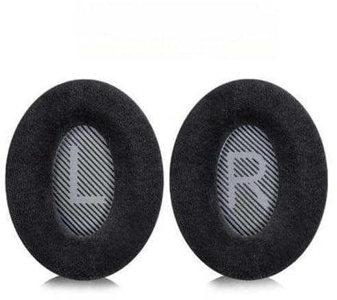 INF Ersatz-Ohrpolster für Bose QC35 QC35-ii, QC25 1/2, Ergonomisches Design, Isolation und Komfort, Ersatz-Kopfhörer-Ohrpolster aus Flanell