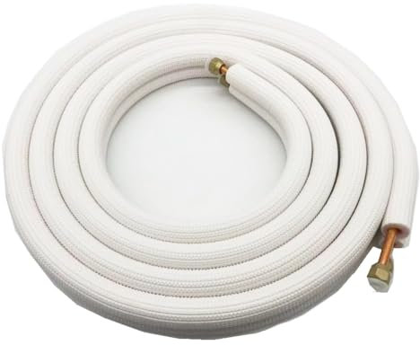 1/4'' 3/8'' Insulated Pipe Air Conditioner Conditioning Fitting Twin Pair Coil Split Tube Water Pipe 5 Meters