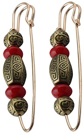 COSMEVIVI Lot De 2 Broches Rétro Pour Vêtements, Pinces à Cardigan En Métal, Grosse Taille, Pour Femmes Et Filles, Pour Pulls Et Châles, Décoration Élégante Et Fonctionnelle