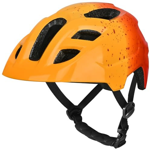 Kinder Fahrradhelm, Multisport Helm, Fahrradhelm Mädchen, Fahrradhelm Jungen, Kinderhelm ab 5-12 Jahre, Verstellbarer Kinder-Helm, 51-55cm, für Fahrrad & Roller