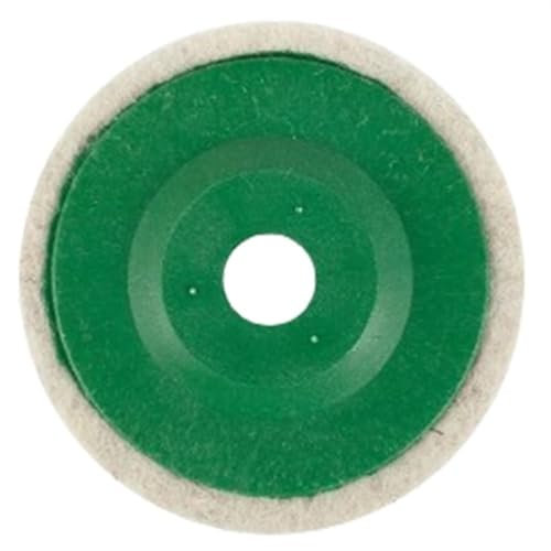2 pezzi di dischi lucidanti in lana, dischi abrasivi for smerigliatrice angolare piatta, dischi abrasivi da 4-5 pollici, dischi in feltro di lana rotondi(5 inch)