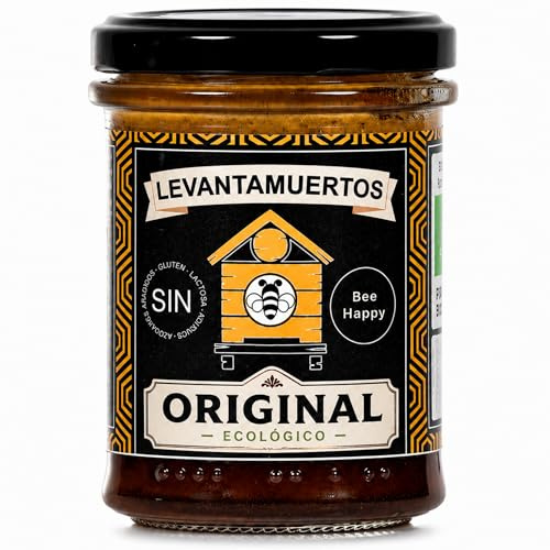 Golden Roots Levantamuertos Original Ecológico – Energizante Natural con Miel Cruda, Polen, Jalea Real y Própolis – Certificado Ecológico, Sin Azúcar, Gluten y Lactosa – 220g