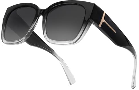 LVIOE Überzieh Sonnenbrille für Damen Polarisiert Mode Über Gläser UV400 Schutz Ideal für Den Täglichen Gebrauch