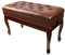 LWZQRVCT Piano Bench Adjustable Keyboard Chair, Storage Book Box Lift Adjustable Piano Stool, Suitable for Keyboard Piano(Brown)