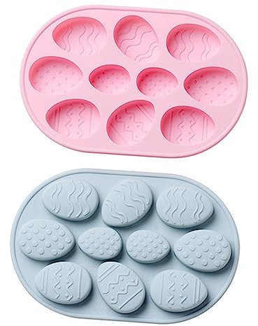 PRETYZOOM 3 Juegos Molde De Huevo De Pascua Lata De Pan Anillos De Huevo Moldes Molde De Silicona Planchas De Asar Molde Para Hacer Pasteles Molde De Bricolaje Gel De Sílice 2 Piezas * 3