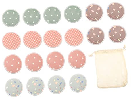 ERINGOGO Wiederverwendbare Make up Entferner Pads 8cm Nachhaltige Bambusfaser Reinigungspads Für Gesicht Hautfreundlich Inkl Aufbewahrungstasche 21 Stück Für Sanfte Porenreinigung Und Tonerauftragung