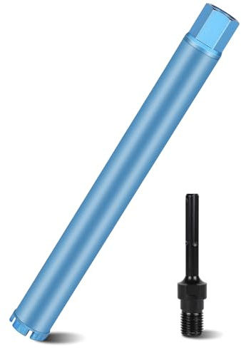 CPROSP Corona Diamantata Ø 62mm L 460mm, Adattatore SDS MAX 1 1/4 UNC, Carotatrice per Corature in Calcestruzzo, Cemento Armato, Muratura e Pietrara