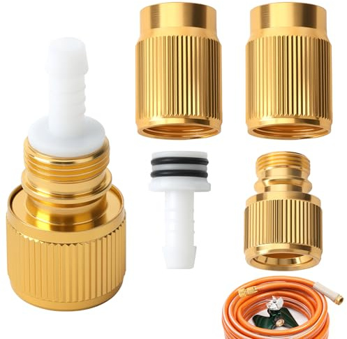 2Pcs Expandable Hose Repair Kit Connectors Male to Female