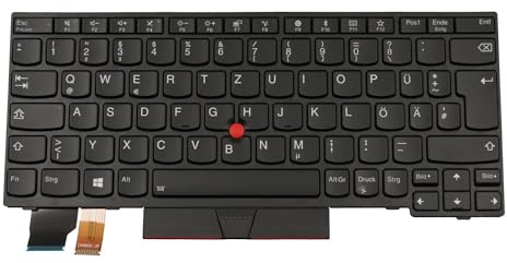 Lenovo SN20P33763 Original Tastatur DE (deutsch) schwarz | mit Backlight und Mouse-Stick für TP X390 (20SD/20SC), TP L13 (20R3/20R4)