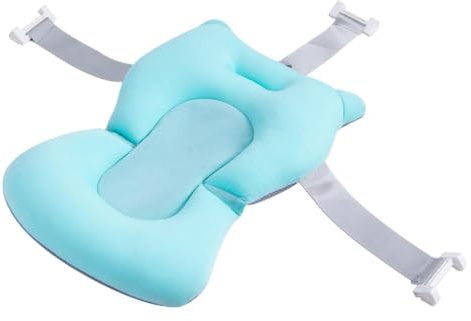 Cojín Bañera Bebé, Asiento De Baño Para Bebé Ajustable, Reductor Bañera Bebes Antideslizante, Plegable Hamaca De Ducha Para Bebés, Almohadilla De Suspensión Para Baño De Babé
