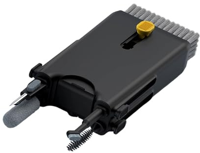 Set di rimozione facile da usare Set di pulizia del telefono per la pulizia della tastiera Smartphone con spazzola morbida Punta in metallo 10 in 1 Pulitore del telefono