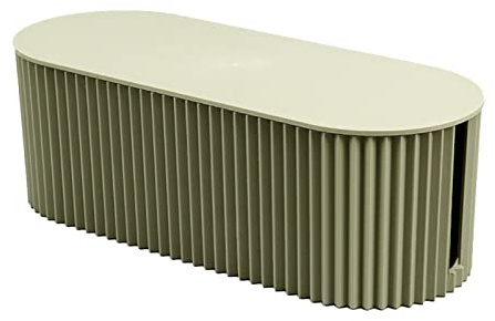 Sorandy Nordic Plug Board Storage Box Cable Wire Organizer for Home Office Plastic 30x13x11cm Family and Friends (Green Small Size)